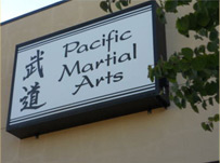 Pacific Martial Arts Sign
